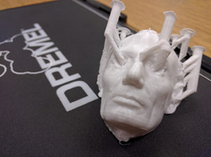 Langhorst’s U.S. History classroom incorporated the 3-D printer into its curriculum in a variety of ways during the first couple units of study this year. Photo Credit: Eric Langhorst