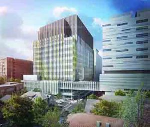 Brigham and Women’s Hospital’s Building for Transformative Medicine opened its doors on Oct. 3. Photo Credit: NBBJ